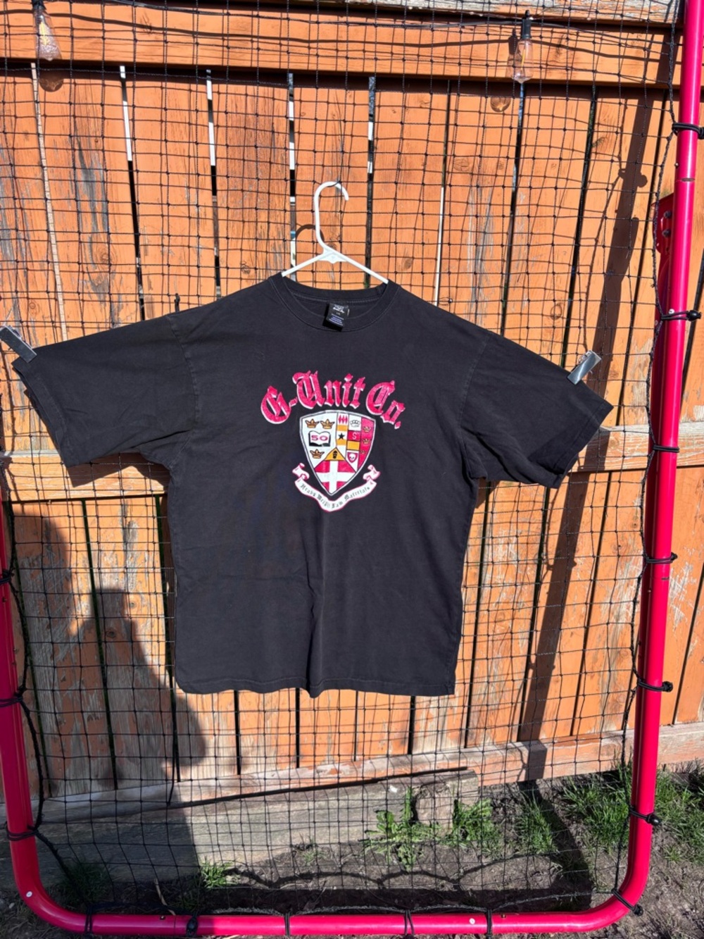 G-Unit Co. Black Graphic Tee with Shield Crest
